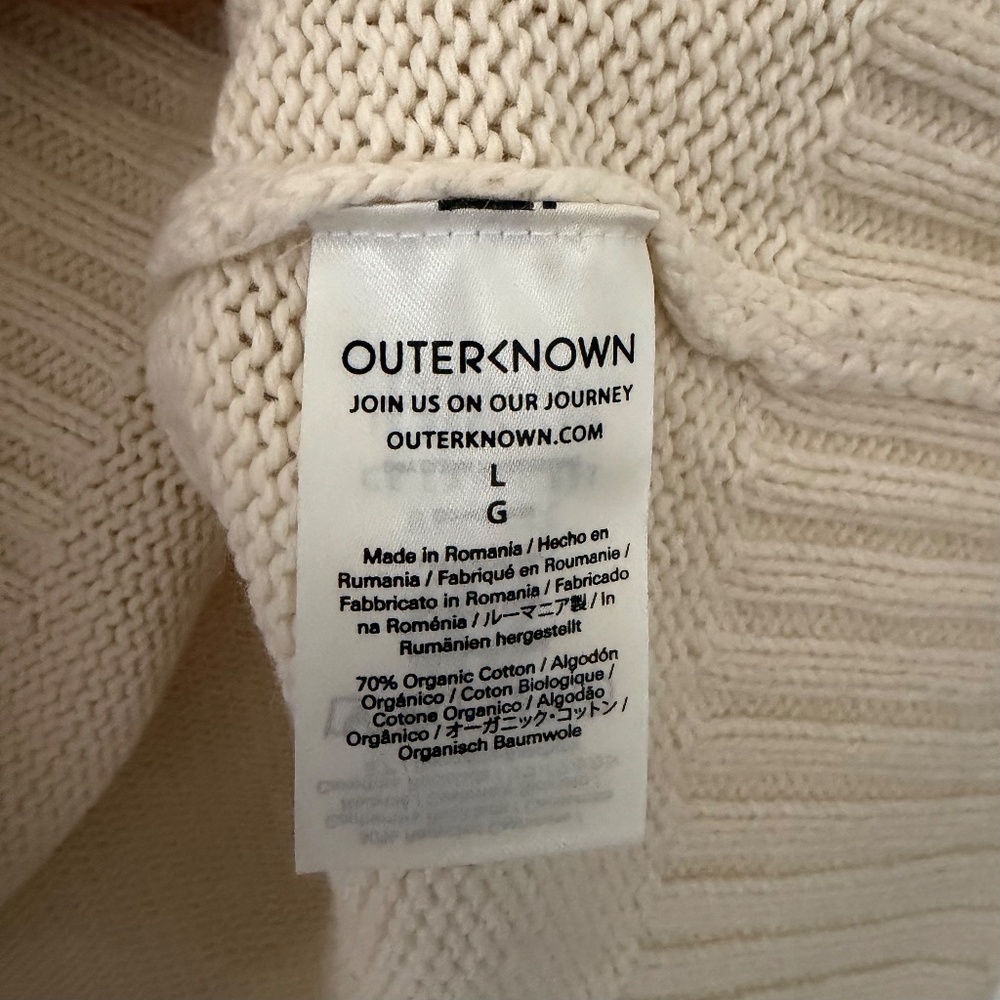 Outerknown Cotton Lightweight Pullover Sweater Bo… - image 6